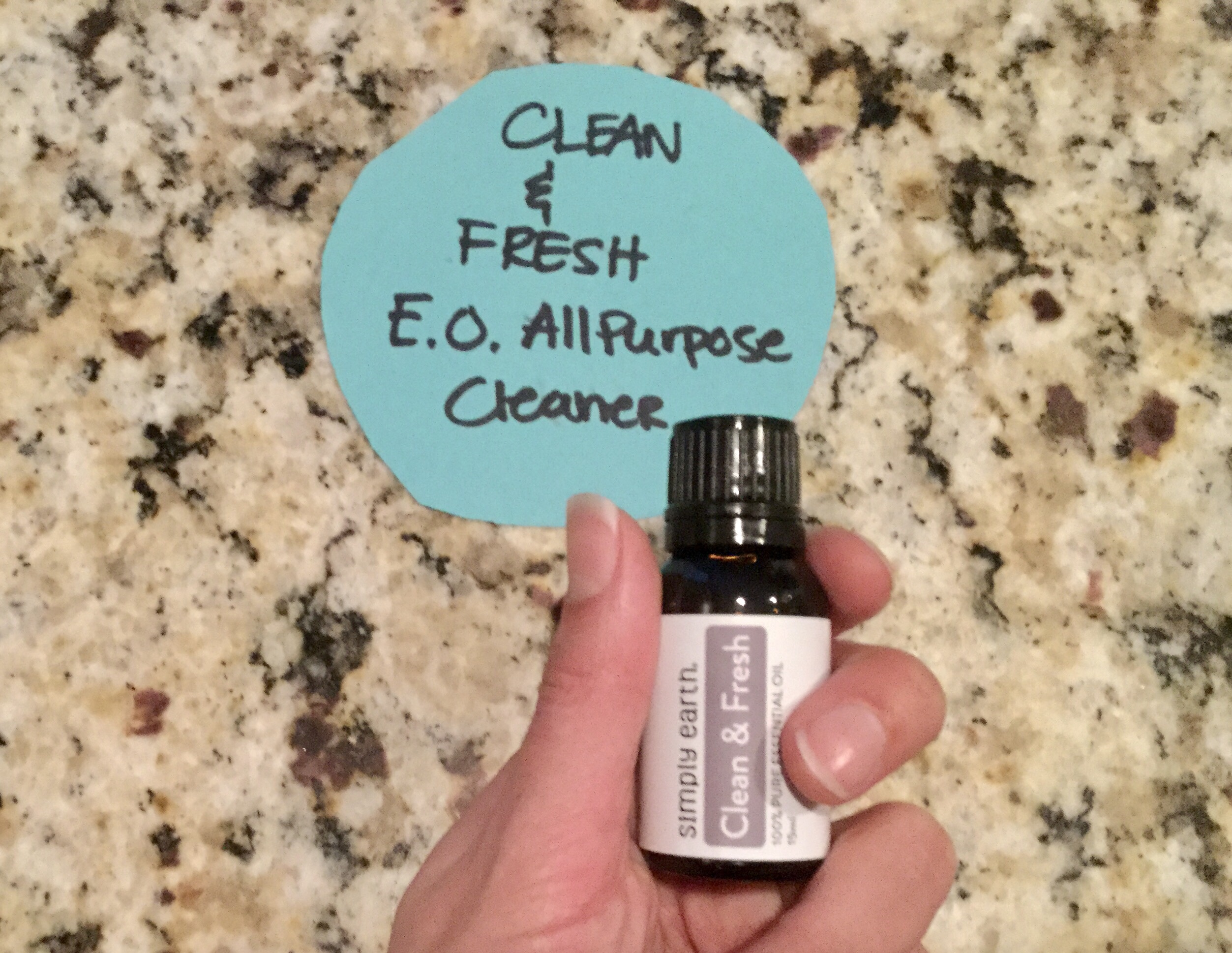 DIY Essential Oil All Purpose Cleaner Naturally mk