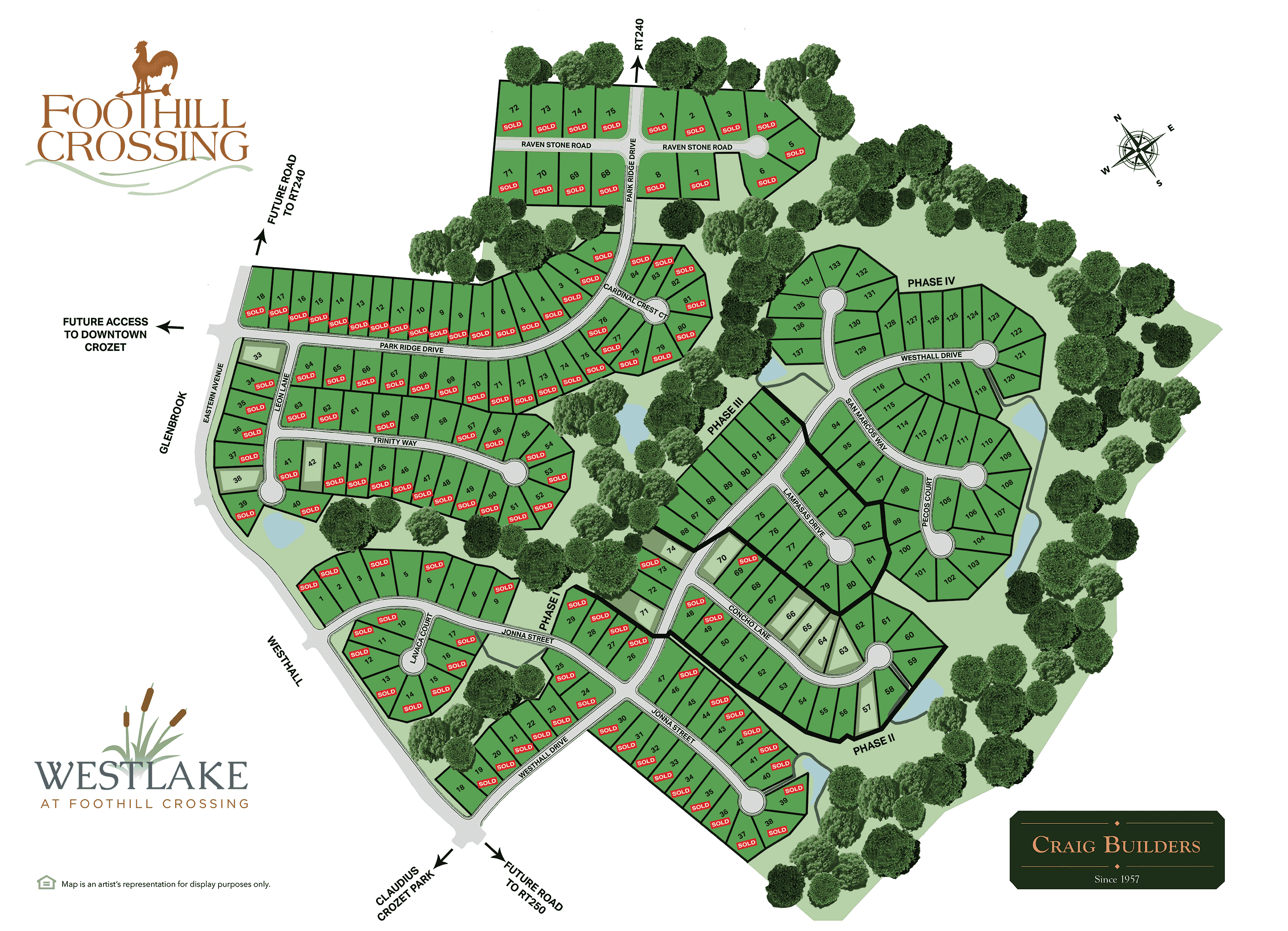 Foothill Crossing Site Map Craig Builders Craig Builders
