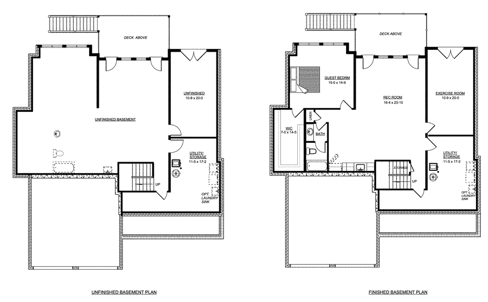 craigbuildersCAMBRIDGEBASEMENTPLANS Craig Builders Craig Builders
