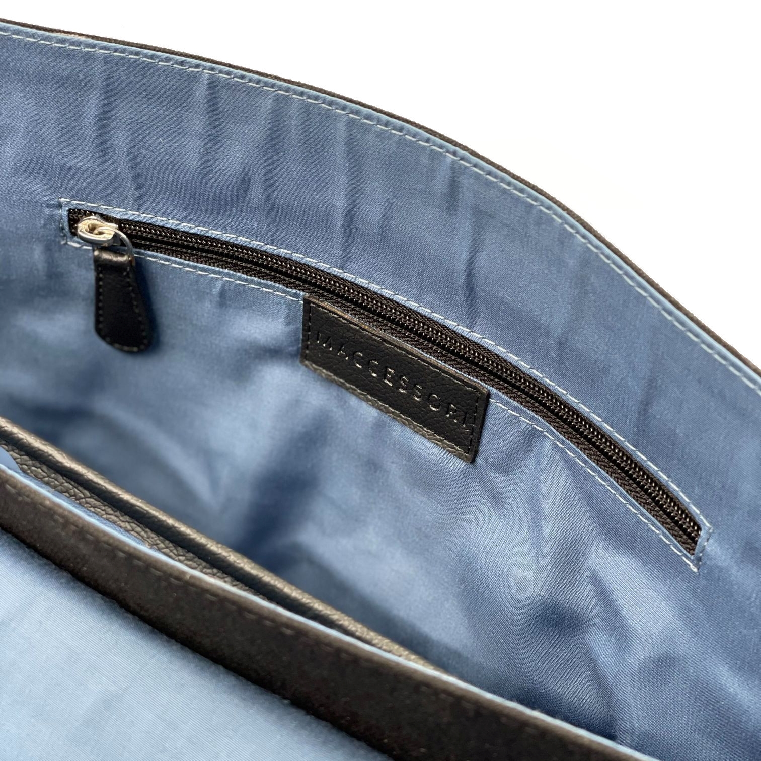 Harris Tweed Messenger Bag Blue Herringbone Crail Jacket