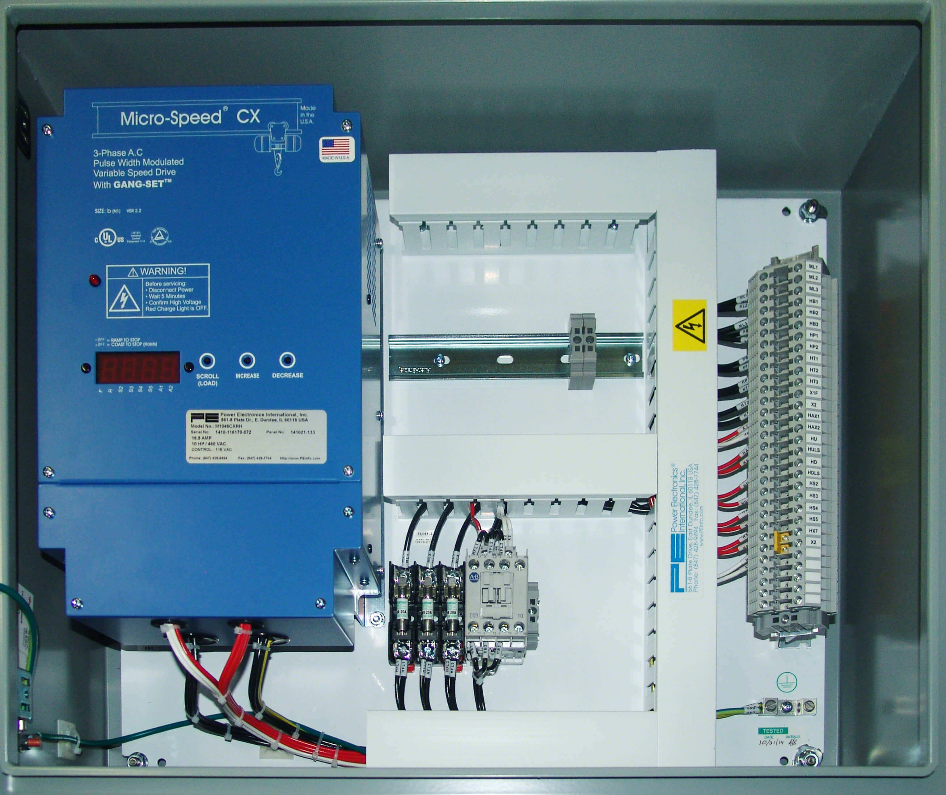 Power Electronics Hoist Control Panels Crane Repair Company