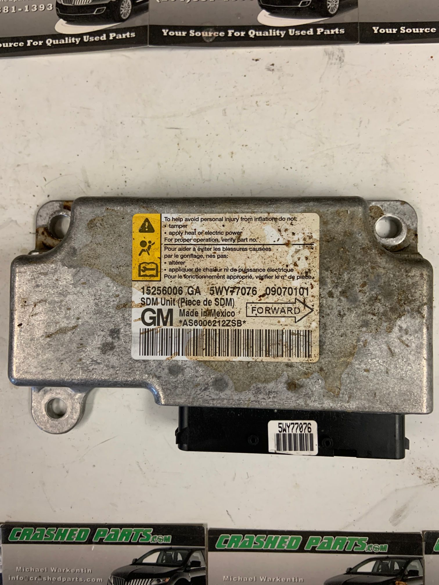 Pontiac G6 Airbag Control Module Part 15256006