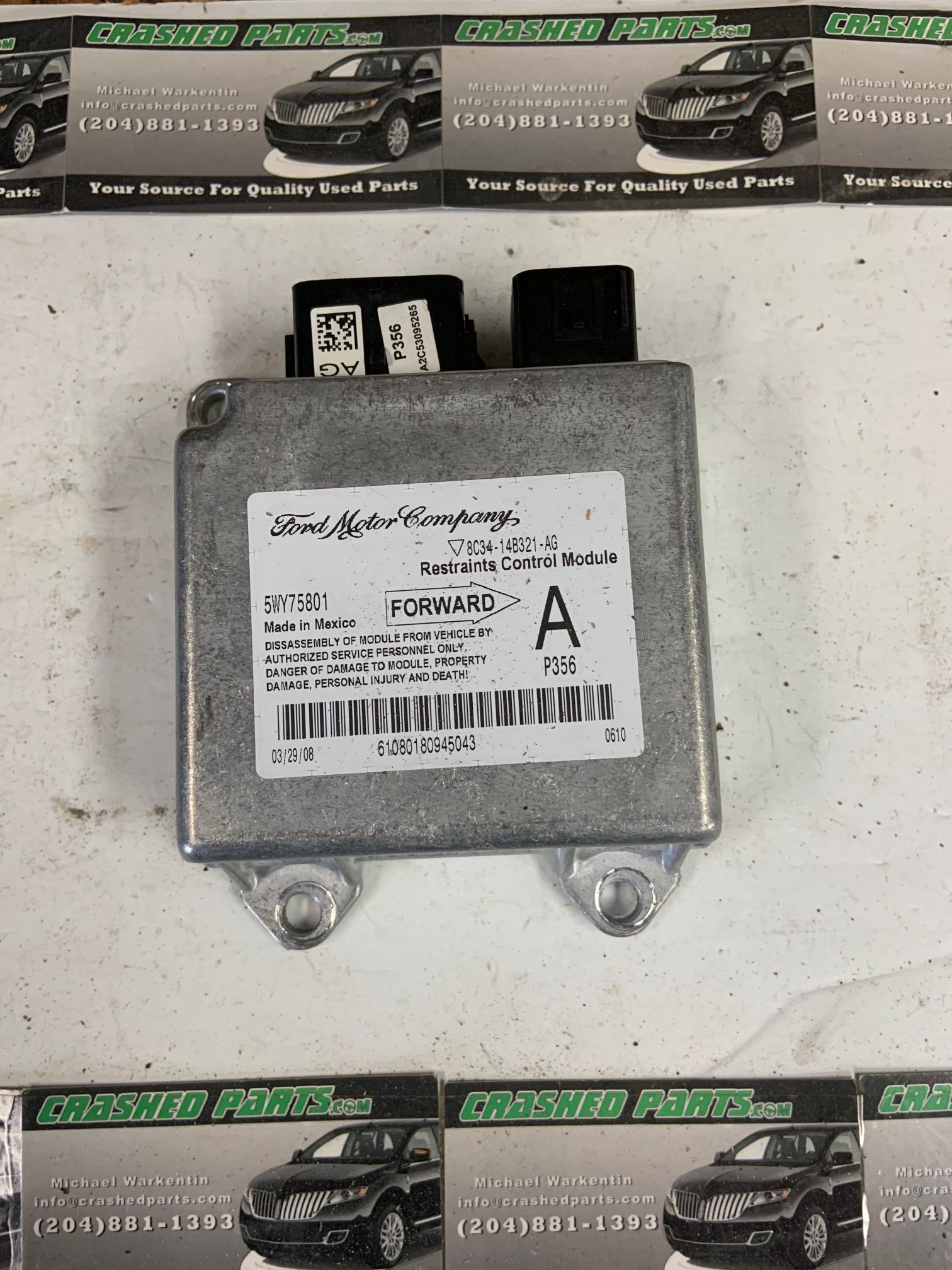 Ford F250 Airbag Module Part 8C3414B321AG
