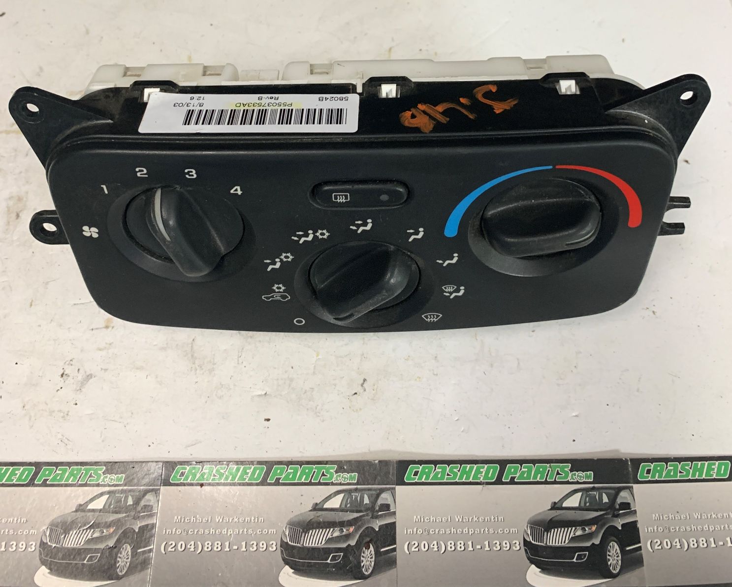Jeep Liberty Climate Control Module Part P55037533AD