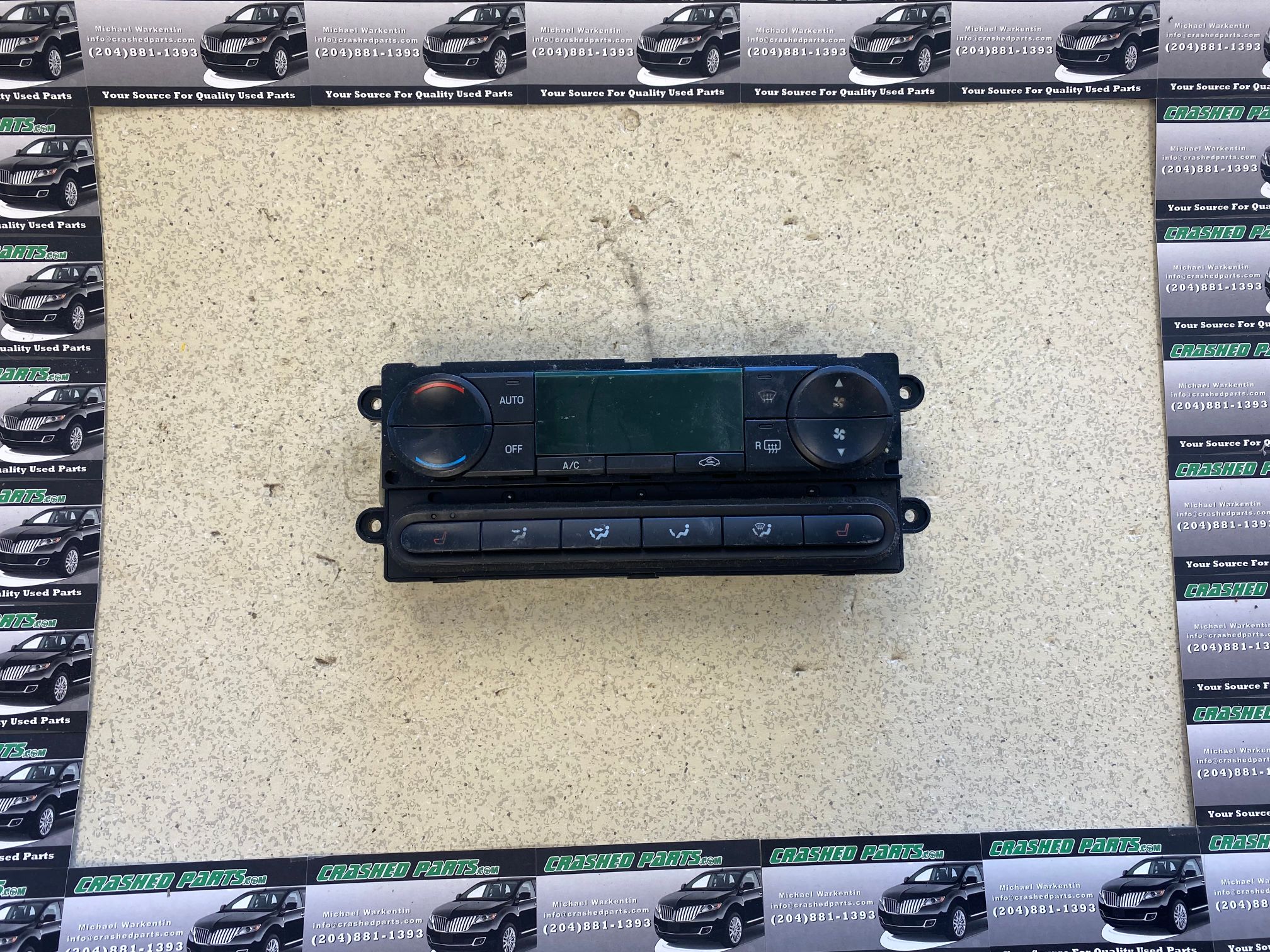 FORD F150 CLIMATE CONTROL HEATED SEAT SWITCH PANEL PART 6L3418C612DB