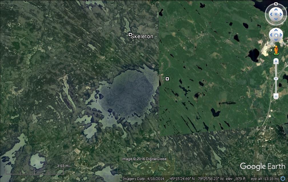SKELETON LAKE STRUCTURE Crater Explorer