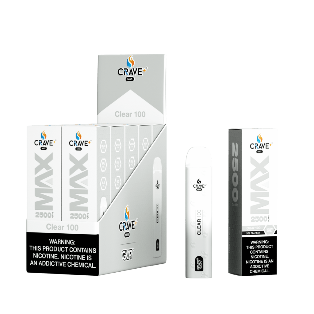 Crave Max Mesh Clear 100 - Crave Disposable