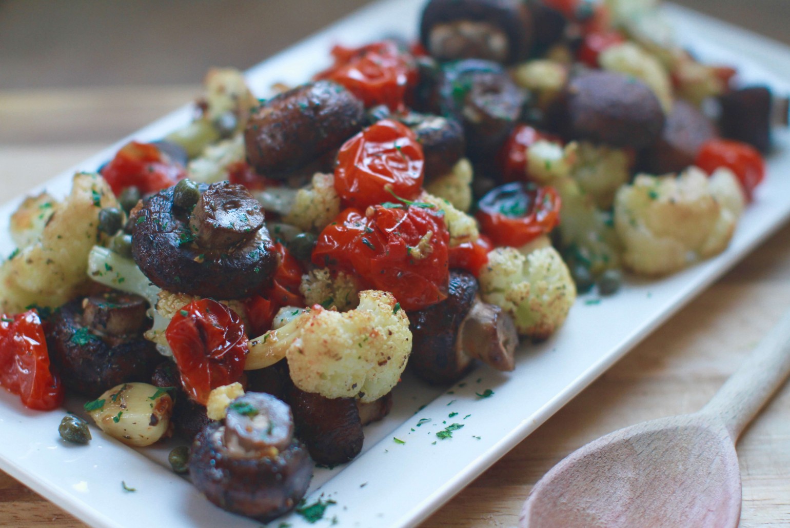 Italian roasted veggies make for simple vegetarian, vegan meal
