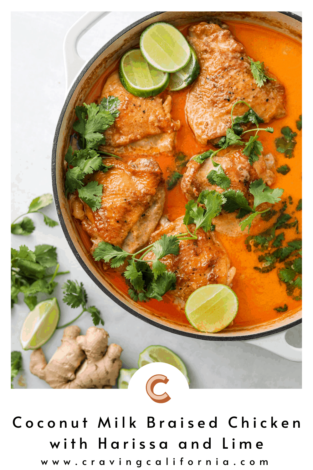 Coconut MilkBraised Chicken with Harissa and Lime Craving California