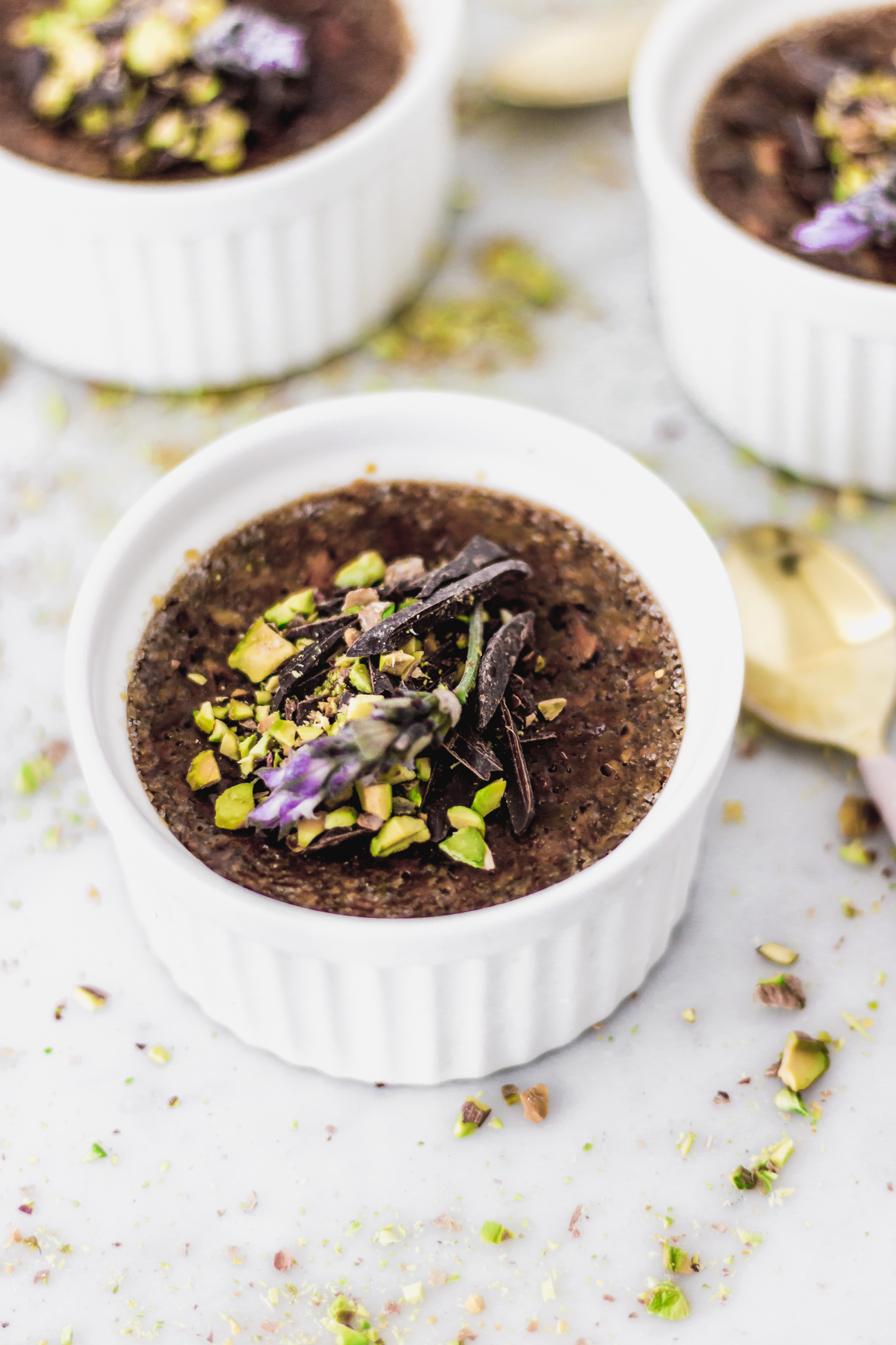Chocolate Crème Brûlée with Pistachios Cravings Journal