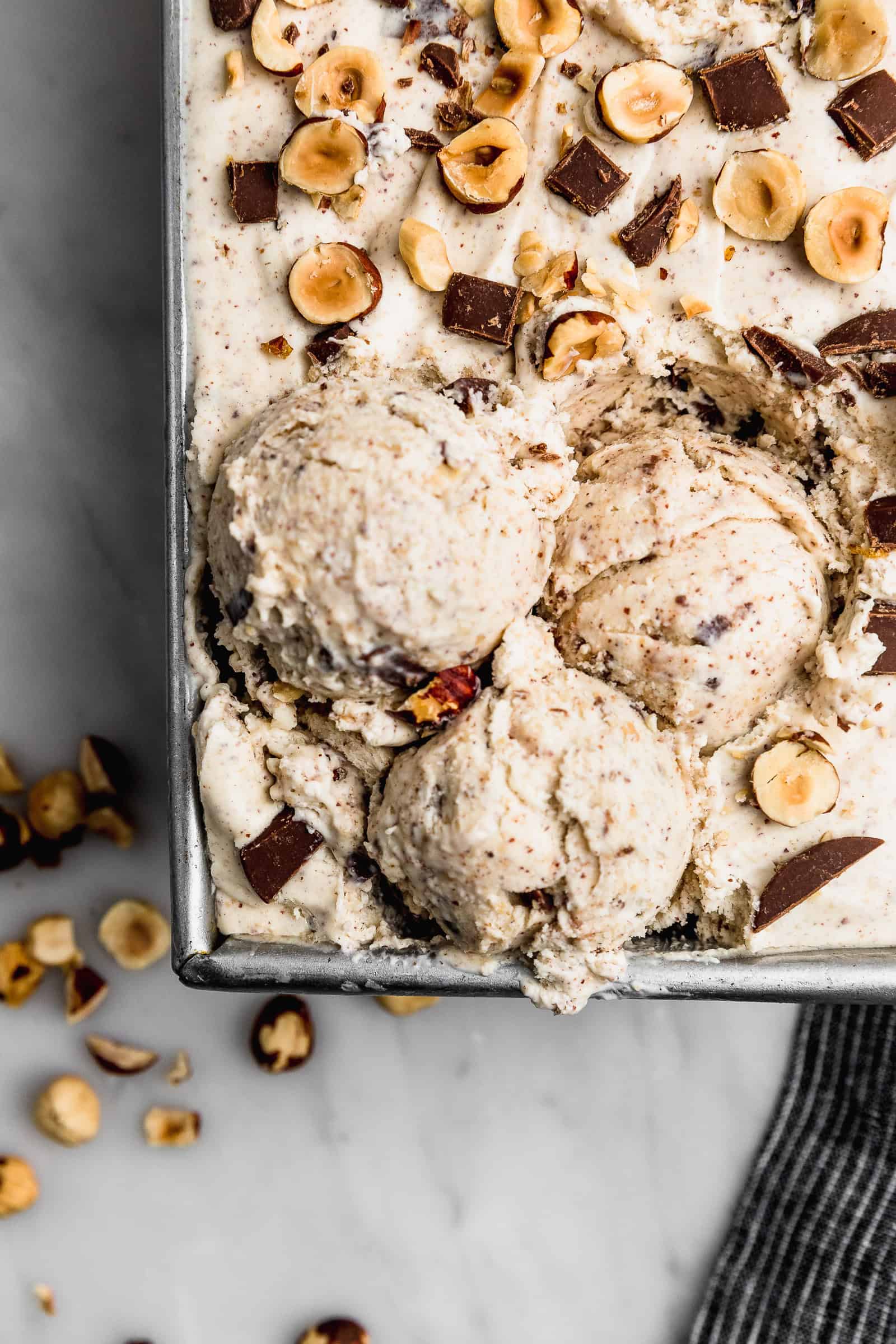 Nochurn hazelnut ice cream with chocolate chunks Cravings Journal