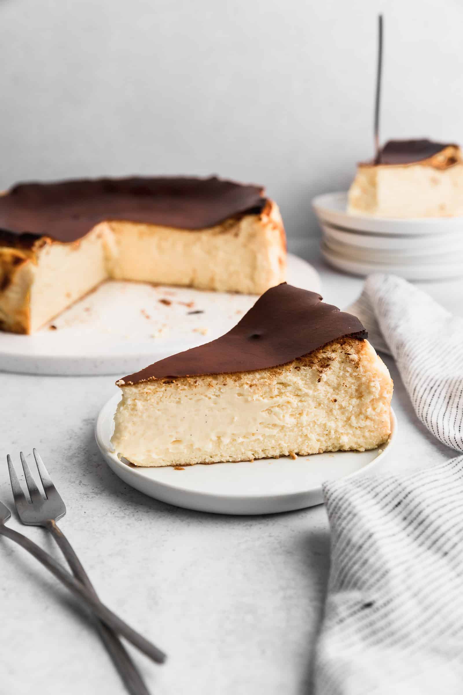 Basque Cheesecake (Burnt Cheesecake) glutenfree Cravings Journal