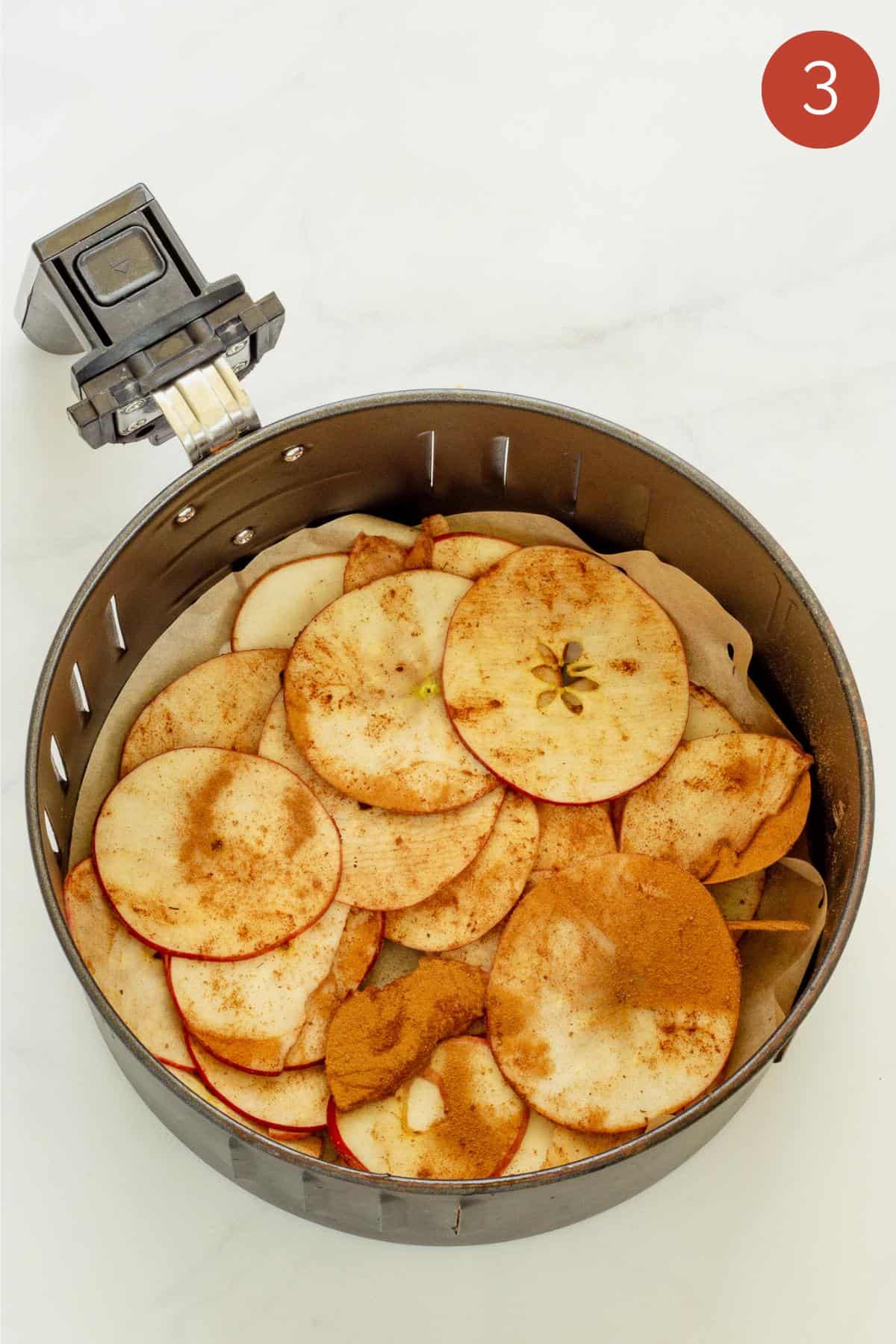 Crispy Air Fryer Apple Chips Craving Something Healthy