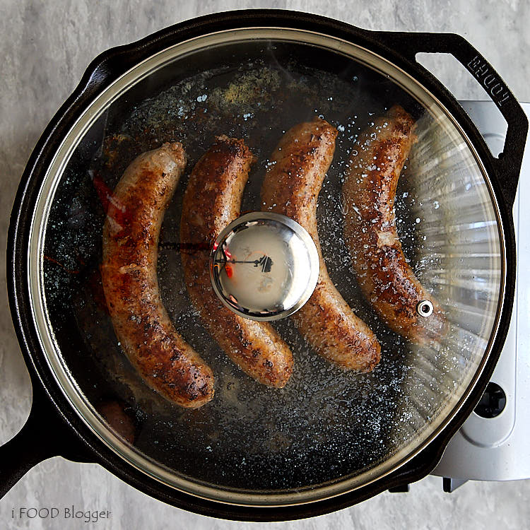 PanFried Beer and Onion Bratwurst Craving Tasty