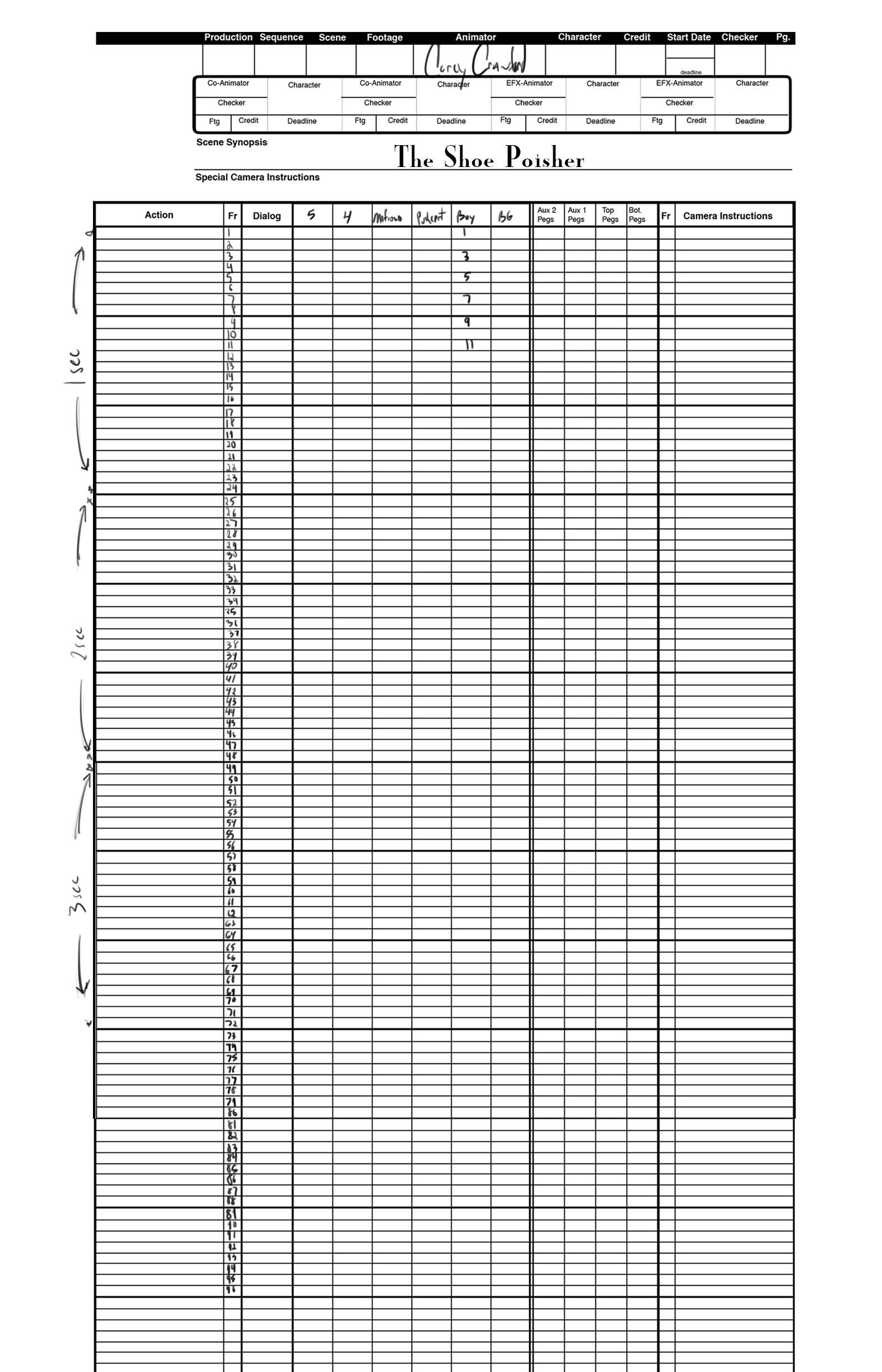 XSheet Corey Daniel Crawford