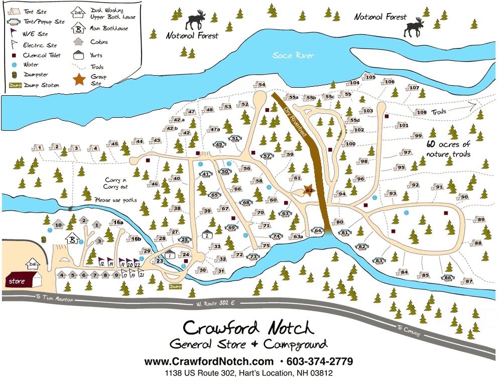 Peninsula State Park Campground Map