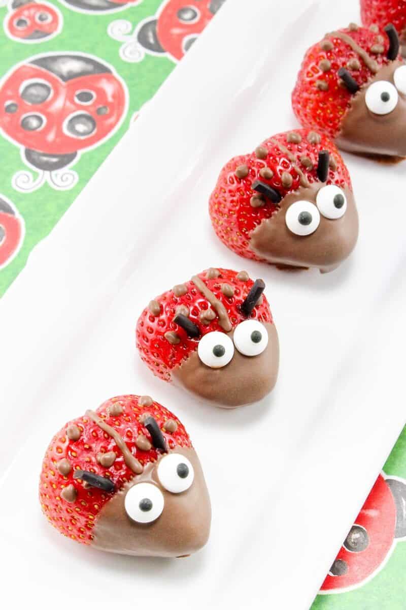 Strawberry Ladybugs Recipe (Fun & Easy Kids Snack)