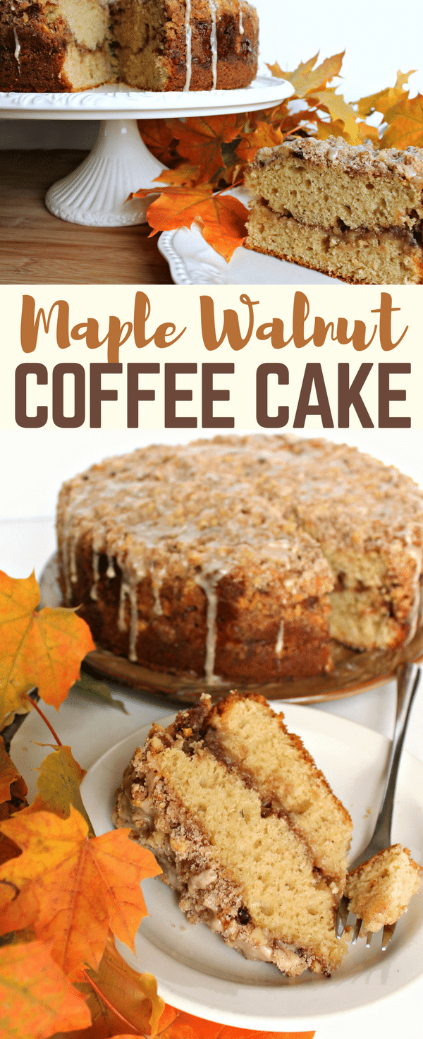 Maple Walnut Coffee Cake with Maple Glaze Recipe