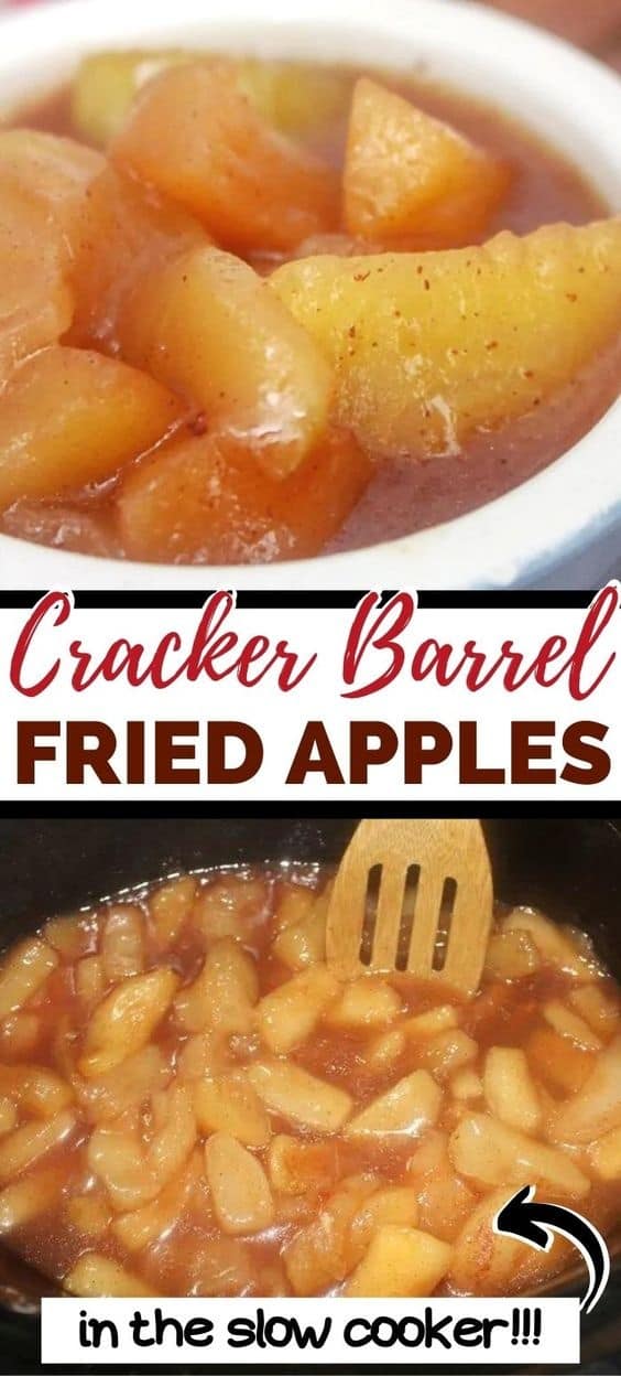 Cracker Barrel Fried Apples Recipe in the Slow Cooker