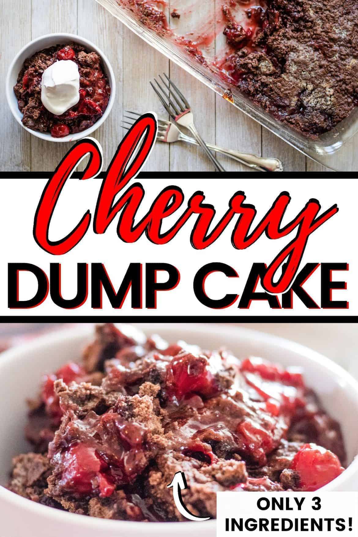 Chocolate Cherry Dump Cake (Easy 3Ingredient Recipe!)