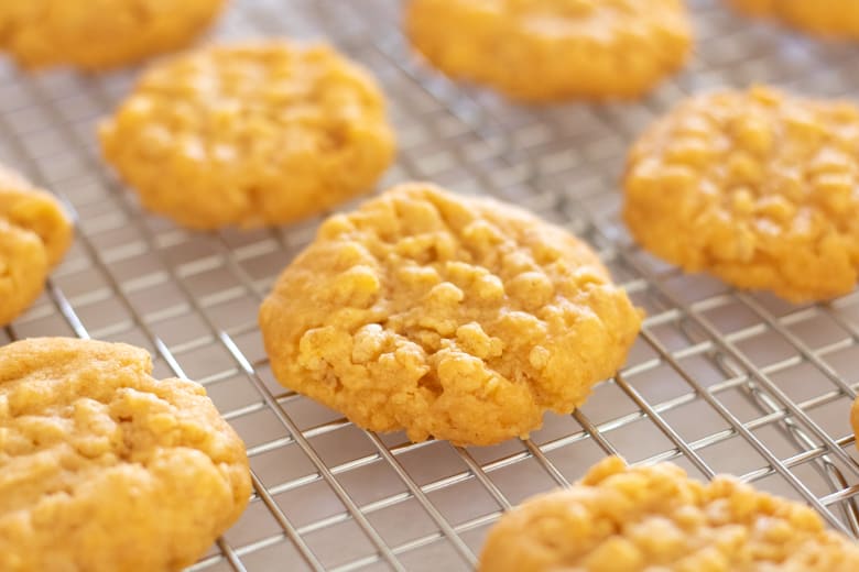 Cheddar Cheese Cookies with Rice Krispies (Savory Cookie Recipe)