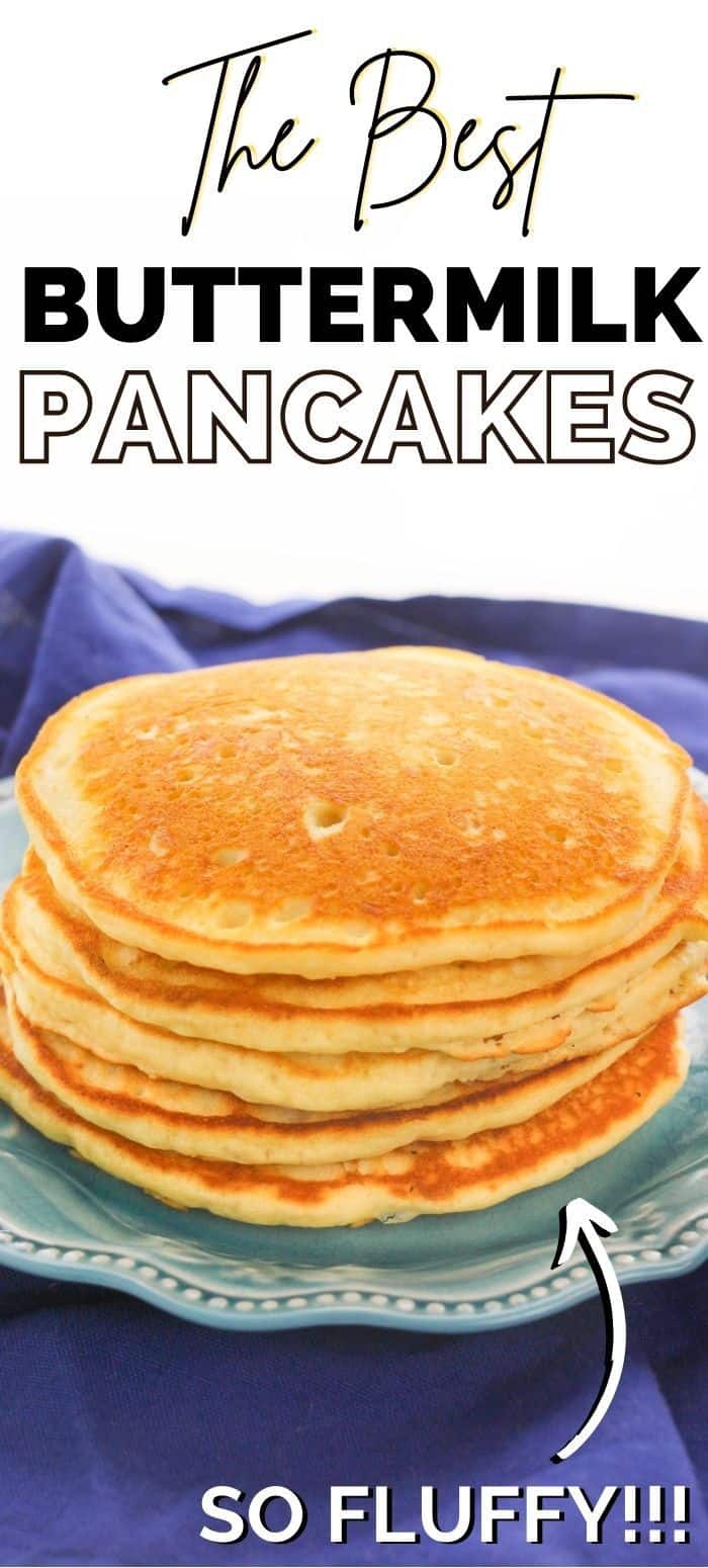 The Best Buttermilk Pancakes (Light & fluffy!)