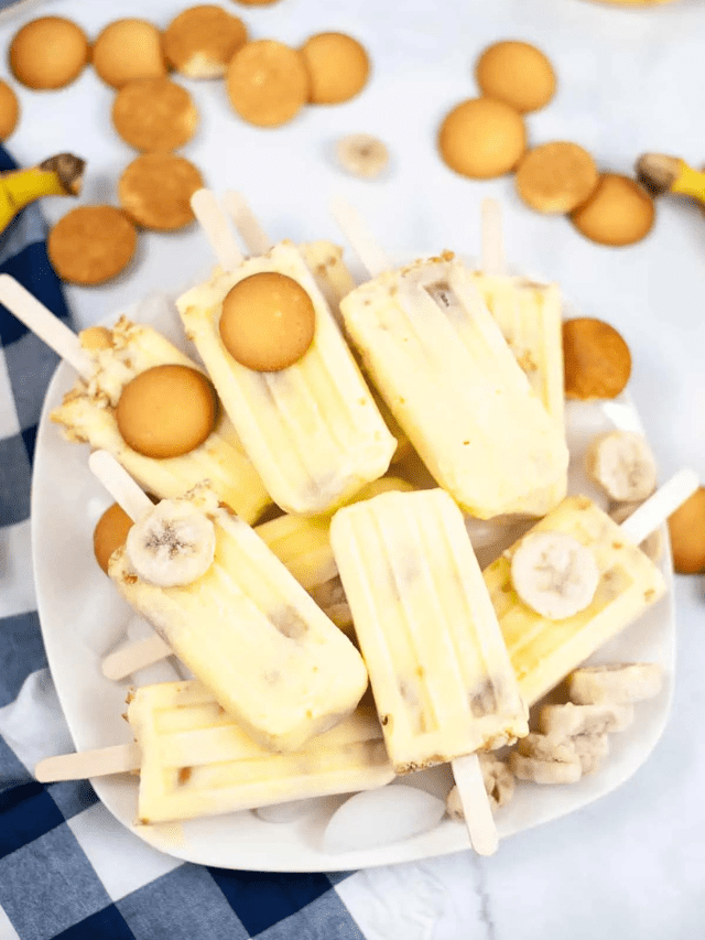 Creamy Banana Pudding Popsicles Crayons & Cravings