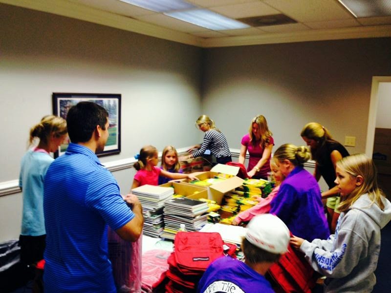 Backpack Assembly Day in Greensboro, NC — Crayons Matter