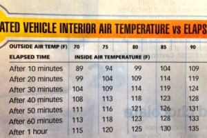 car temperatures