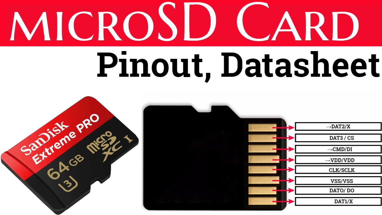microSD Card Pinout, Datasheet Crazy Master