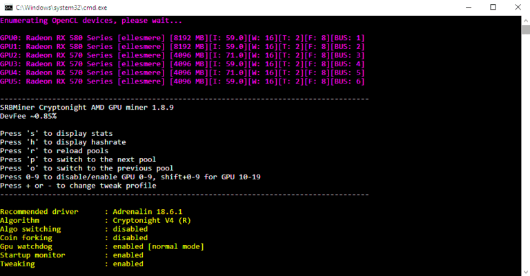 SRBMiner v1.8.9 Cryptonight AMD GPU Miner (Download and Сonfigure for