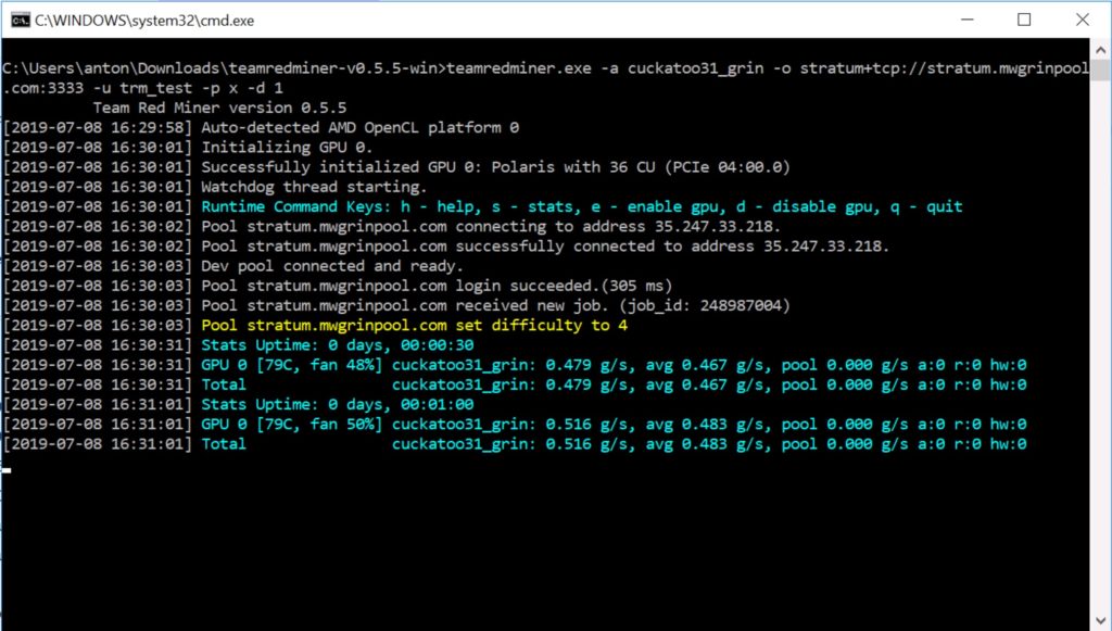 TeamRedMiner v0.7.16c (Download and Configure) Crazy