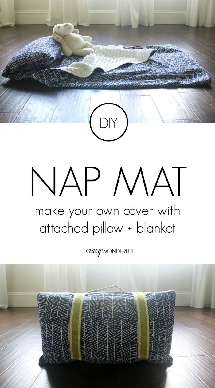 DIY nap mat cover tutorial Crazy Wonderful