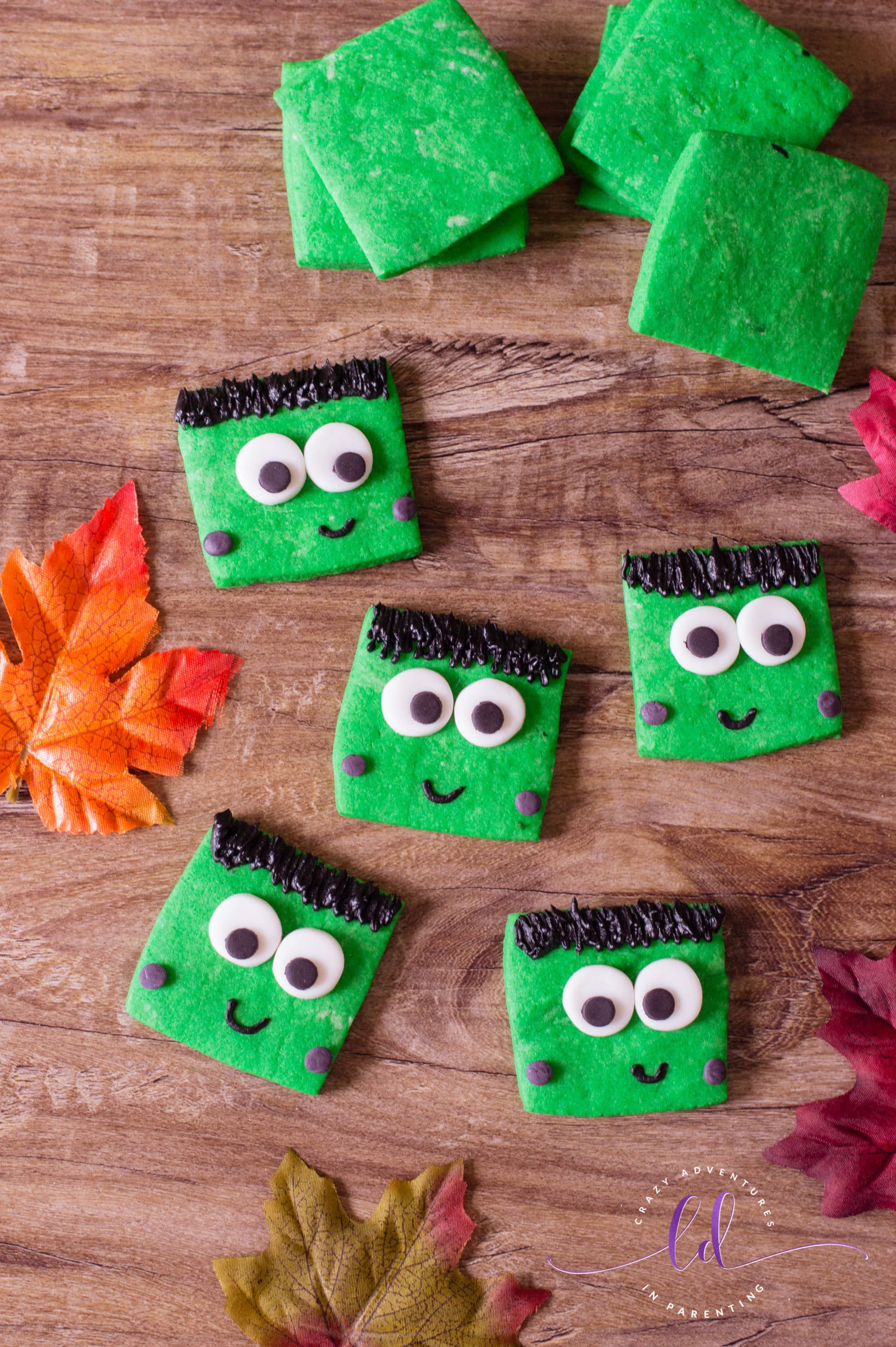 Frankenstein Cookies for Halloween Crazy Adventures in Parenting