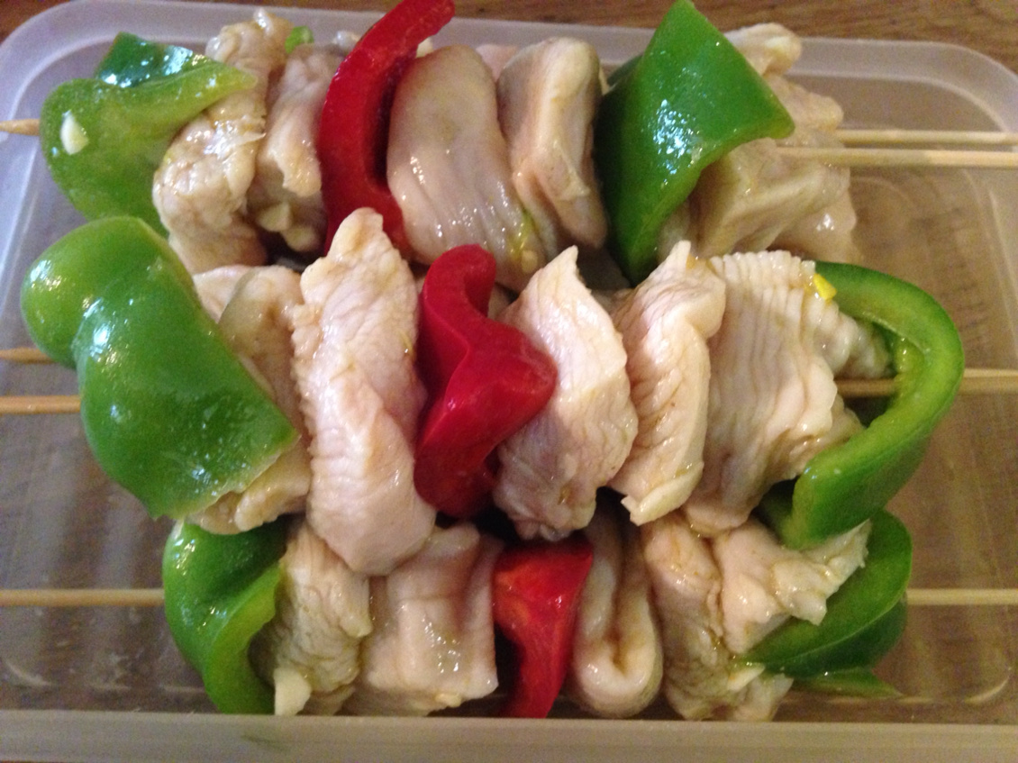 Chicken skewers marinated in lemon and cumin The blog of lacuisine