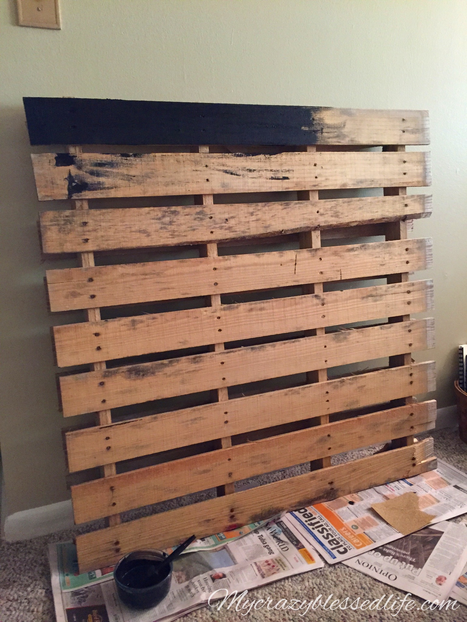 Chalkboard Pallet My Crazy Blessed Life!