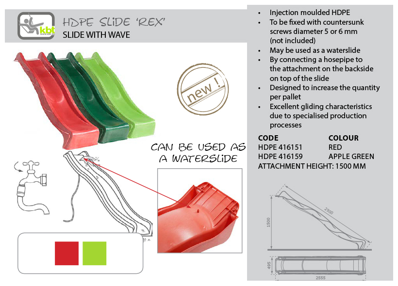 Slides KBT Playground Accessories Crazy Concepts