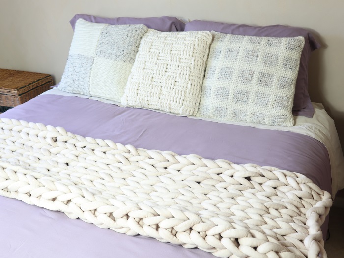 Chunky Hand Knit Blanket Crazy Cool Crochet