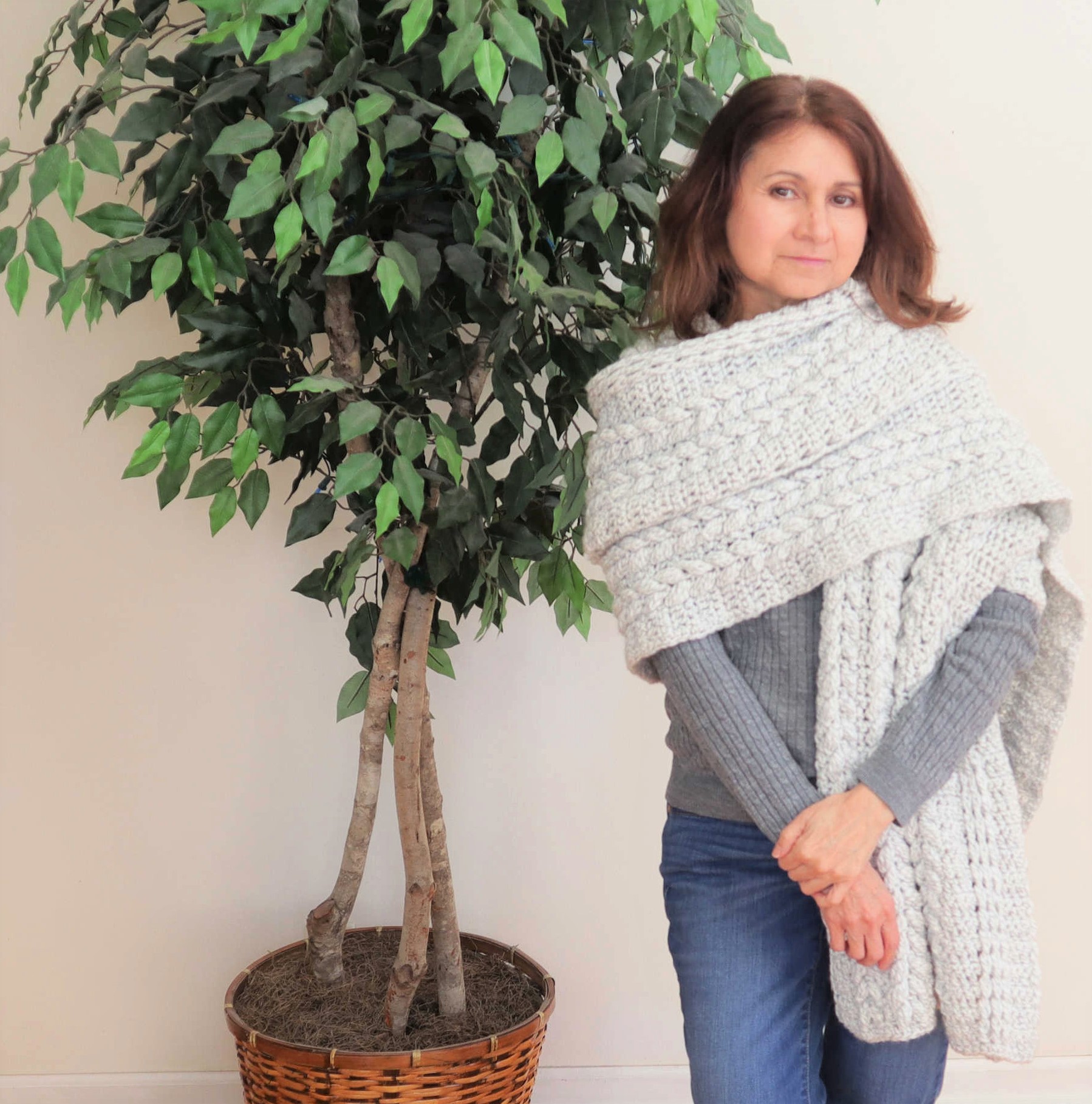 Crochet Cable Scarf Pattern Crazy Cool Crochet