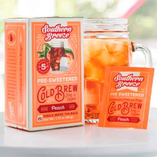 Get Free ZERO Calorie Cold Brew Peach Sweet Tea Sample on