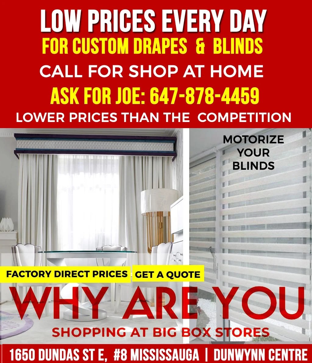 Newmarket Drapery Store • Crazy Joe's Drapery