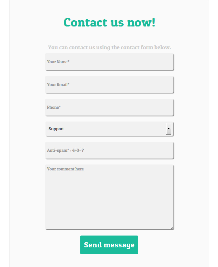 24 Amazing HTML Contact Forms You Can Download Right Now