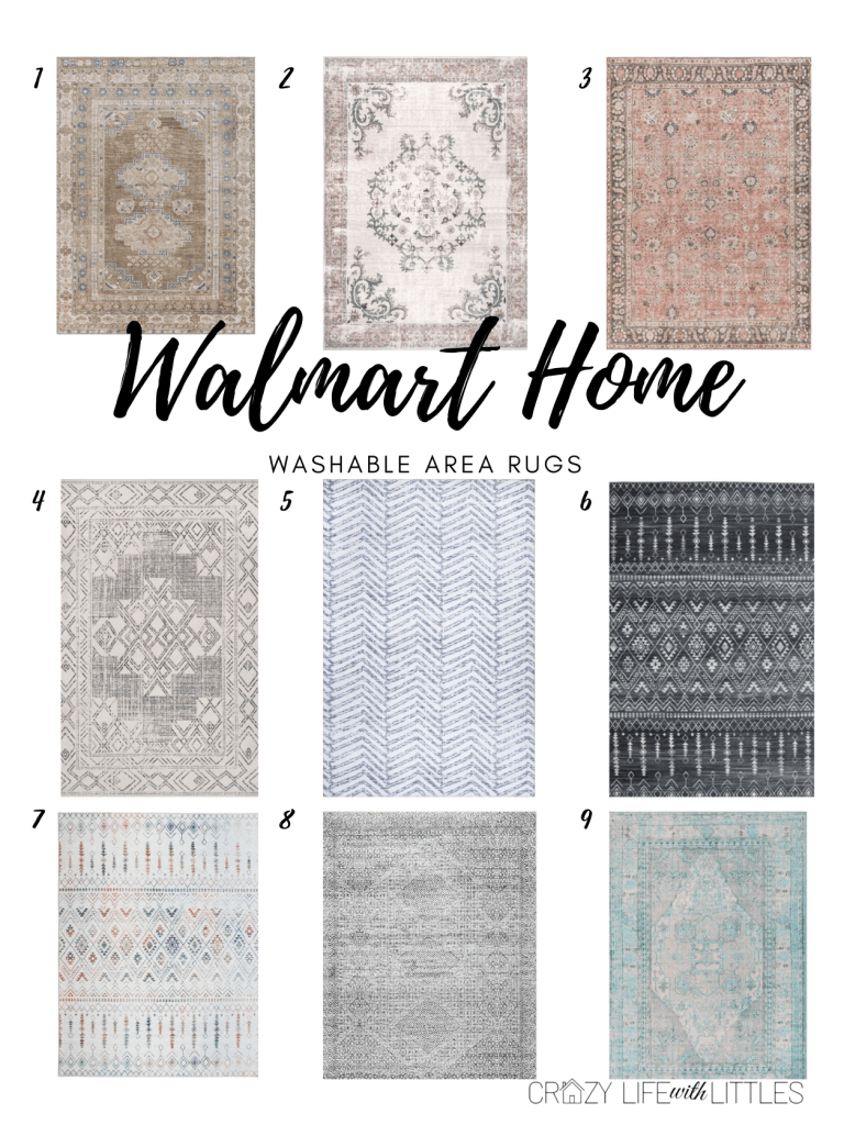 Machine Washable Rugs from Walmart Home Crazy Life with Littles