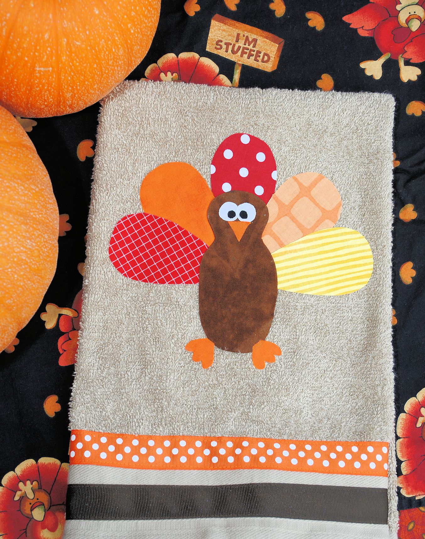 DIY Turkey Thanksgiving Hand Towels