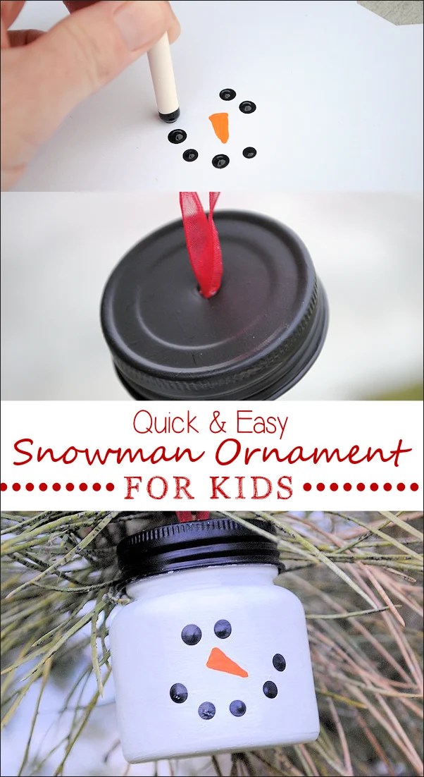 Easy Snowman Ornaments for Christmas
