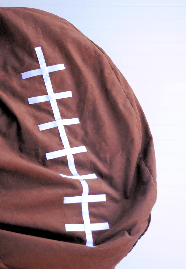 Football Bean Bag Chair Tutorial
