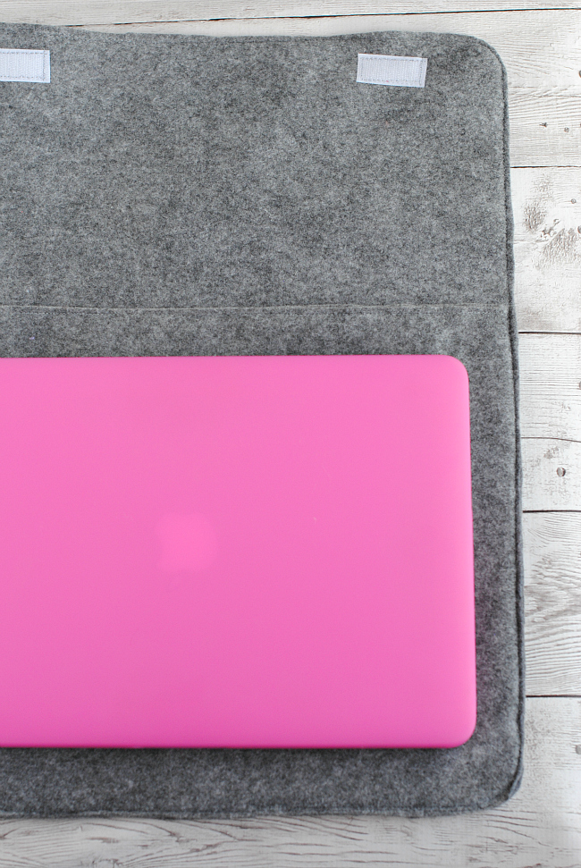 DIY Laptop Sleeve Make it in Ten Minutes Crazy Little Projects