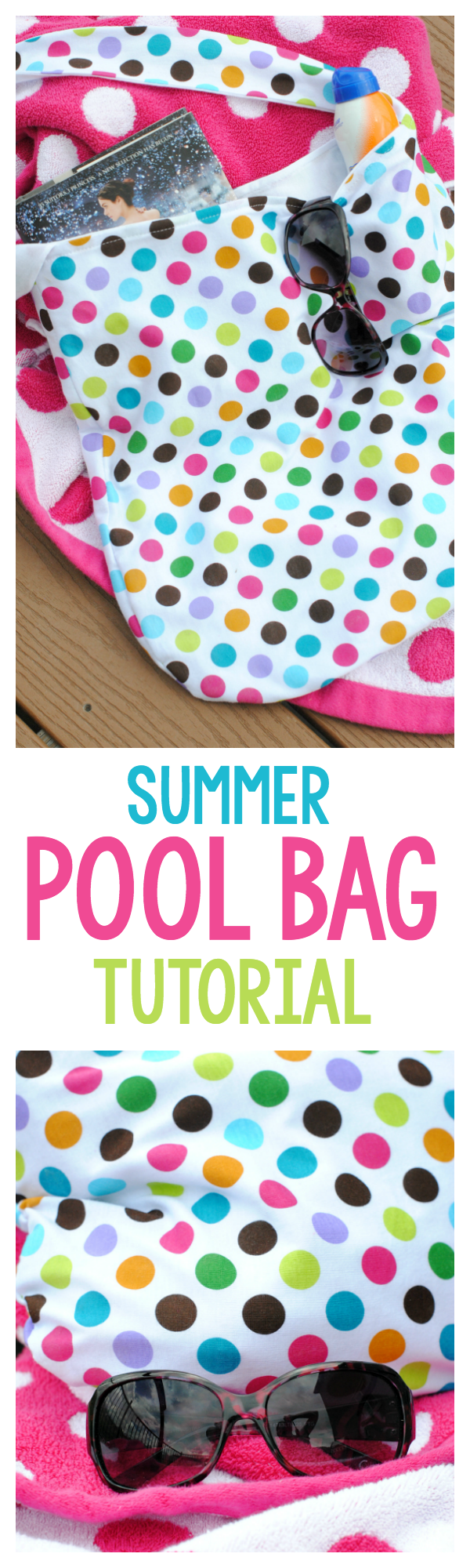 Summer Pool Bag Tutorial Crazy Little Projects