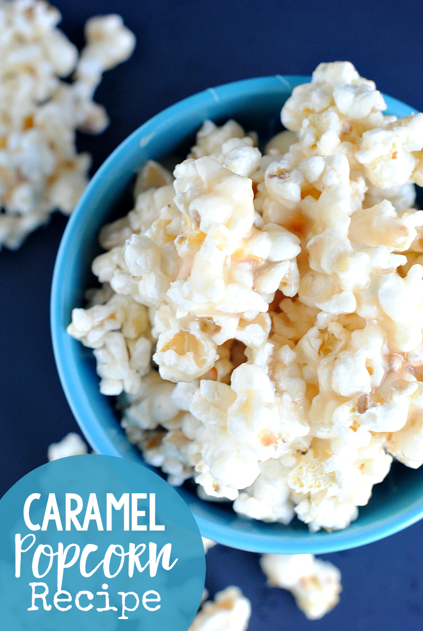 Soft & Chewy Easy Caramel Popcorn Recipe Crazy Little Projects