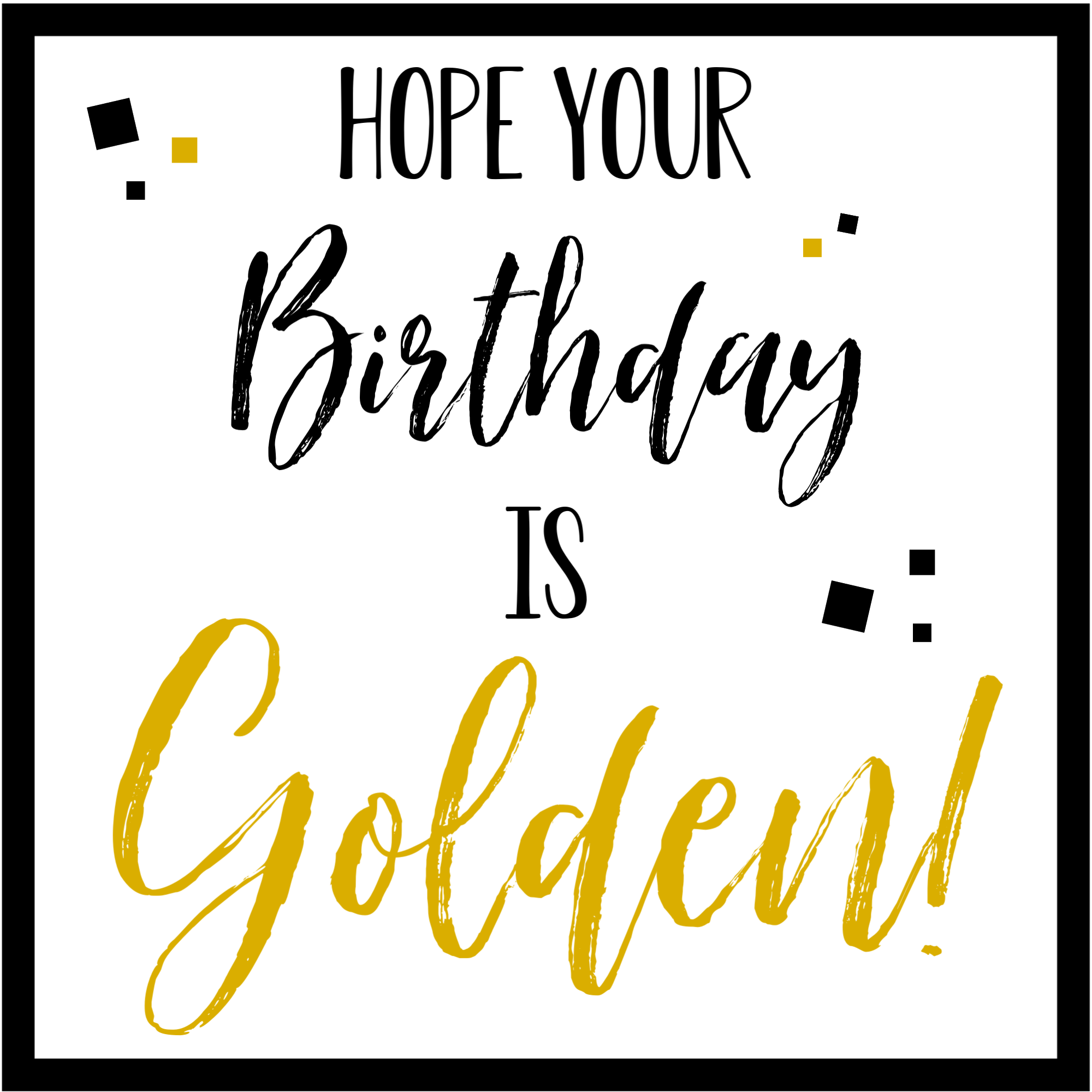 Golden Birthday Gift Idea Crazy Little Projects